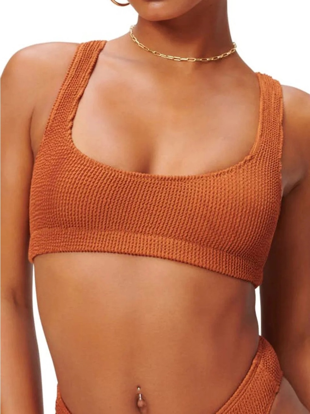 Good American Swim bikini top brown size small / medium